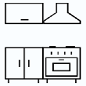 Чертежи кухонь проекты на заказ - Чертежи прямых кухонь
