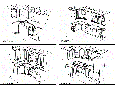 Кухня угловая - чертежи №1 по индивидуальному проекту на заказ и стоимости производства. - вид 9 миниатюра