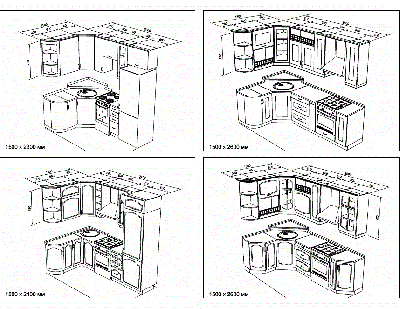 Кухня угловая - чертежи №2 по индивидуальному проекту на заказ и стоимости производства. - вид 7 миниатюра